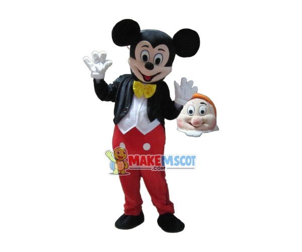 New Mickey Mouse & Minnie Mouse Mascot Costume New Mickey Mouse & Minnie Mouse Mascot Costume