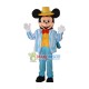 Disney Navy Blue Mickey Mouse Mascot Costume Party Game Adult Size Fancy Dress
