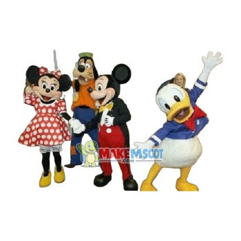 Mascots Adult Donald Goofy Mickey-Minnie Mouse Fancy Mascot Costume Fancy Dress