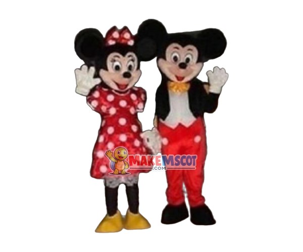 Mascots Adult Donald Goofy Mickey-Minnie Mouse Fancy Mascot Costume Fancy Dress