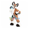 Long Fur Husky Dog Fox Fursuit Mascot Costume Suit Cosplay Dress Adults Parade