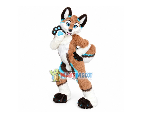 Long Fur Husky Dog Fox Fursuit Mascot Costume Suit Cosplay Dress Adults Parade Long Fur Husky Dog Fox Fursuit Mascot Costume Suit Cosplay Dress Adults Parade