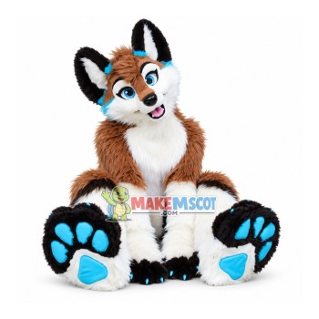 Long Fur Husky Dog Fox Fursuit Mascot Costume Suit Cosplay Dress Adults Parade Long Fur Husky Dog Fox Fursuit Mascot Costume Suit Cosplay Dress Adults Parade