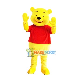 Winnie The Pooh Adult Mascot Costume for Halloween Winnie The Pooh Adult Mascot Costume for Halloween