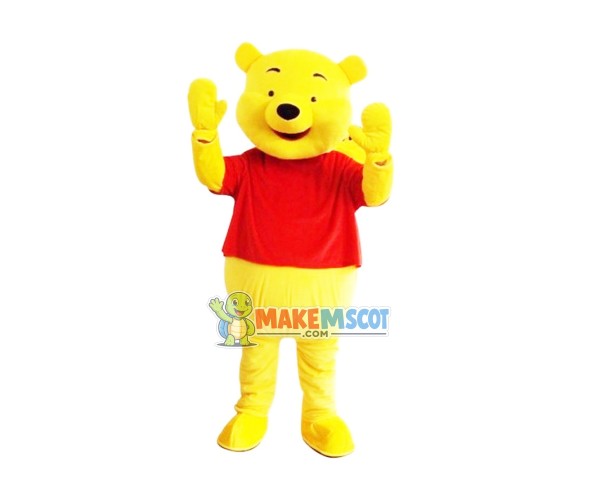Winnie The Pooh Adult Mascot Costume for Halloween