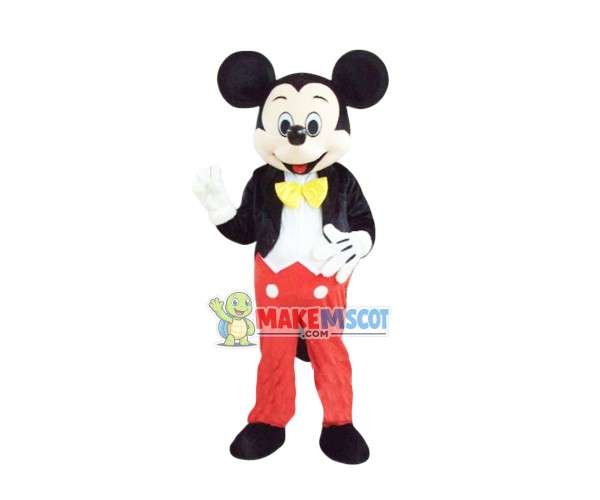 Mickey Mouse Ace Mickey Mascot Costume Cartoon Character