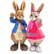 Peter & Lily Rabbit Mascot Costume Peter & Lily Rabbit Mascot Costume