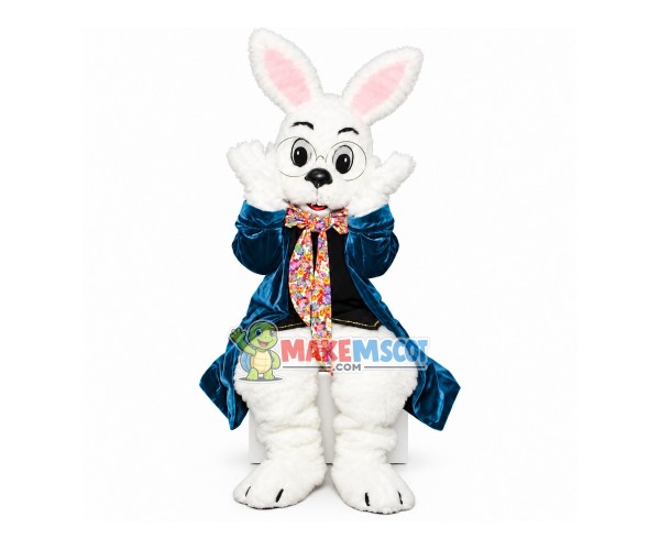 Dark Green Wendell Rabbit Mascot Costume Dark Green Wendell Rabbit Mascot Costume