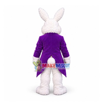 Purple Wendell Rabbit Mascot Costume Purple Wendell Rabbit Mascot Costume