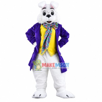 Adult Purple Wendell Rabbit Mascot Costume Adult Purple Wendell Rabbit Mascot Costume