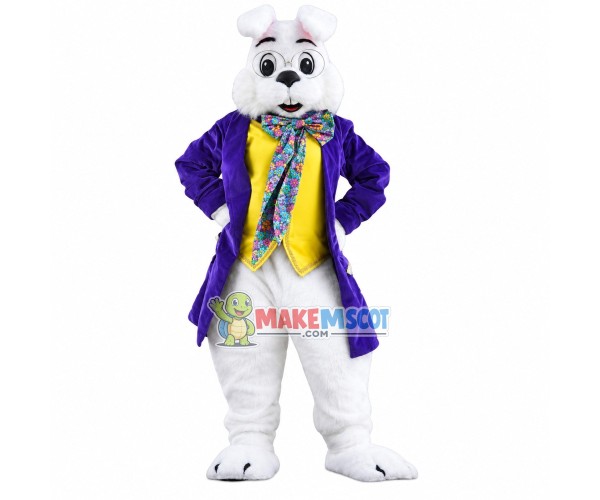 Adult Purple Wendell Rabbit Mascot Costume