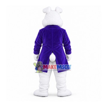Adult Purple Wendell Rabbit Mascot Costume Adult Purple Wendell Rabbit Mascot Costume