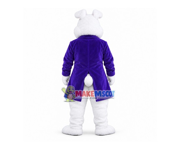 Adult Purple Wendell Rabbit Mascot Costume Adult Purple Wendell Rabbit Mascot Costume