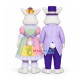 Easter Couple Rabbit Mascot Costume Easter Couple Rabbit Mascot Costume