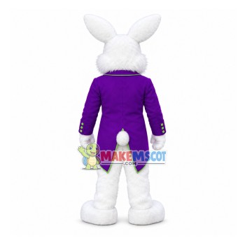 Purple Suit Easter Rabbit Mascot Costume
