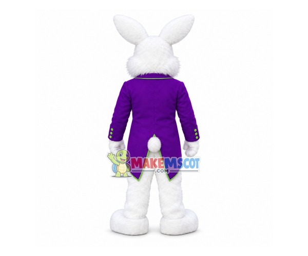 Purple Suit Easter Rabbit Mascot Costume Purple Suit Easter Rabbit Mascot Costume