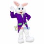 Purple Suit Easter Rabbit Mascot Costume
