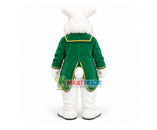 Green Wendell Rabbit Mascot Costume Green Wendell Rabbit Mascot Costume