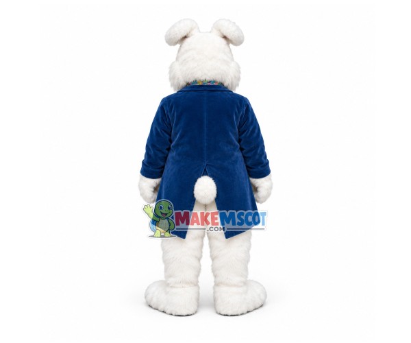 Blue Wendell Rabbit Mascot Costume Blue Wendell Rabbit Mascot Costume