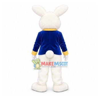 Blue Suit Easter Bunny Mascot Costume Blue Suit Easter Bunny Mascot Costume