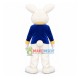 Blue Suit Easter Bunny Mascot Costume
