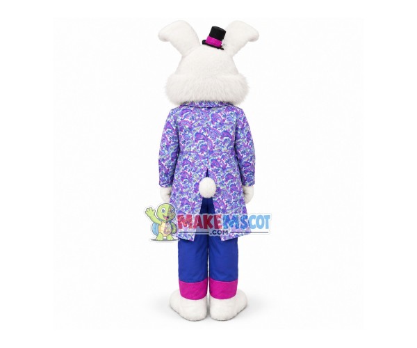 Friendly Easter Bunny Mascot Costume Friendly Easter Bunny Mascot Costume