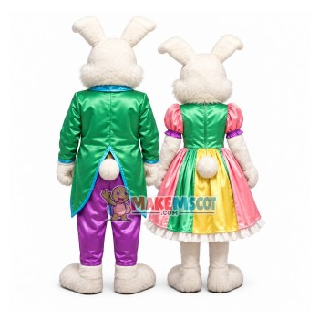 Couple Rabbit Mascot Costume Couple Rabbit Mascot Costume