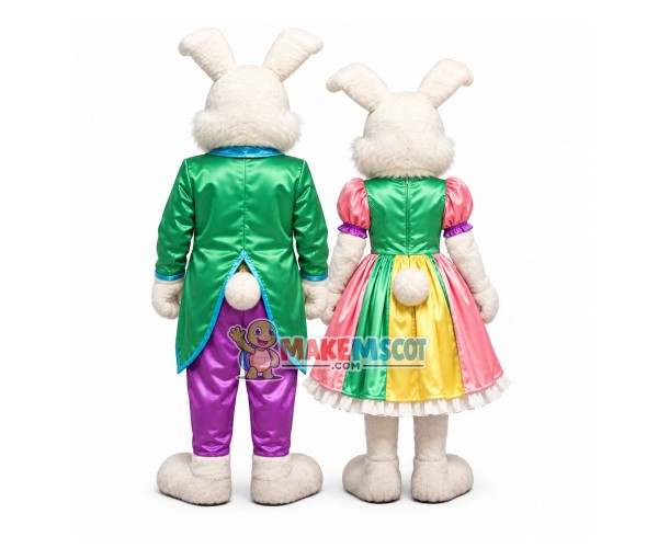 Couple Rabbit Mascot Costume Couple Rabbit Mascot Costume
