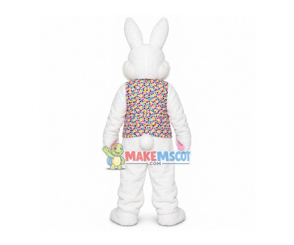 Purple Vest Rabbit Mascot Costume Purple Vest Rabbit Mascot Costume