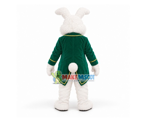 Adult Green Wendell Rabbit Mascot Costume Adult Green Wendell Rabbit Mascot Costume