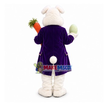 Adult Purple Wendell Bunny Mascot Costume Adult Purple Wendell Bunny Mascot Costume