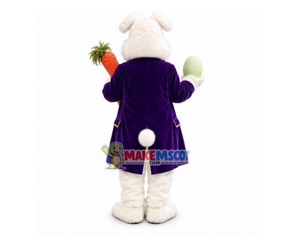 Adult Purple Wendell Bunny Mascot Costume Adult Purple Wendell Bunny Mascot Costume