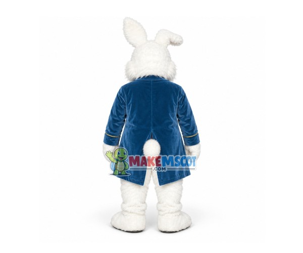 Adult Blue Wendell Rabbit Mascot Costume Adult Blue Wendell Rabbit Mascot Costume