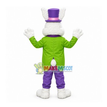 Green Suit Rabbit Mascot Costume