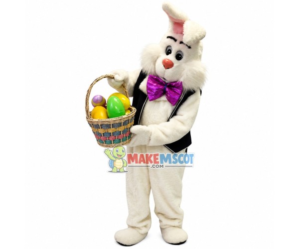 Easter White Rabbit Mascot Costume Easter White Rabbit Mascot Costume