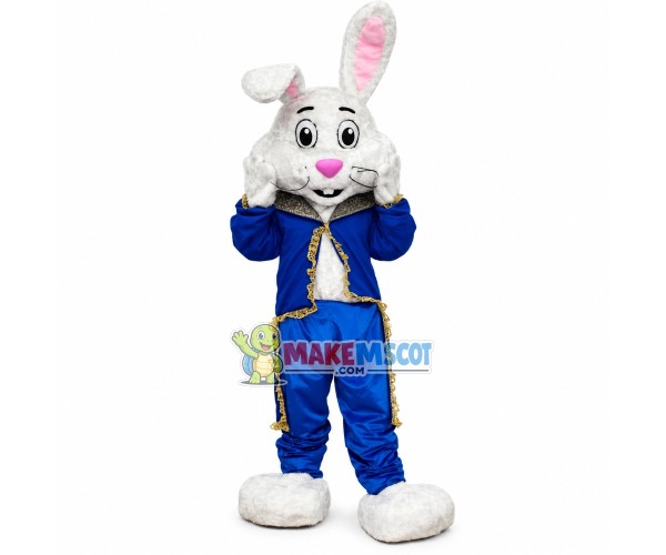 Blue Set Rabbit Mascot Costume Blue Set Rabbit Mascot Costume