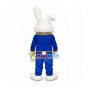 Blue Set Rabbit Mascot Costume Blue Set Rabbit Mascot Costume