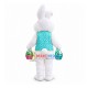 Green Vest Bunny Mascot Costume Green Vest Bunny Mascot Costume