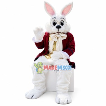 Red Wendell Rabbit Mascot Costume