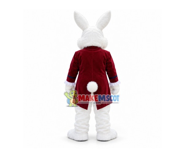 Red Wendell Rabbit Mascot Costume Red Wendell Rabbit Mascot Costume