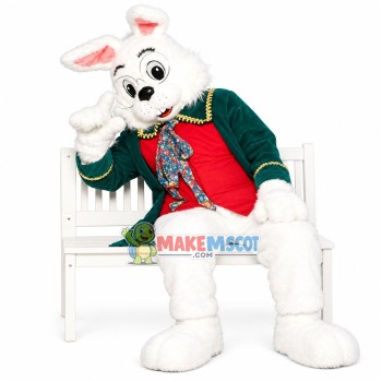 Soft Green Wendell Rabbit Mascot Costume
