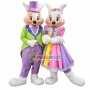 Easter Couple Bunny Mascot Costume