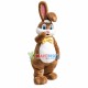 Cute Brown Rabbit Mascot Costume Cute Brown Rabbit Mascot Costume