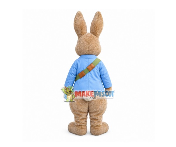 Realistic Peter Rabbit Mascot Costume Realistic Peter Rabbit Mascot Costume