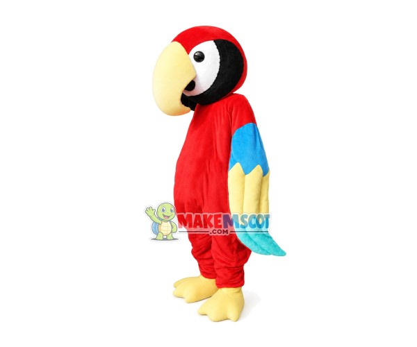 Golden Hook Parrot Mascot Costume Golden Hook Parrot Mascot Costume