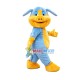 Cozy Walking Blue Pig Mascot Costume Cozy Walking Blue Pig Mascot Costume