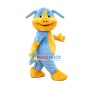 Cozy Walking Blue Pig Mascot Costume