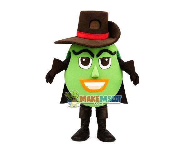 Customized Mysterious Green Doll Mascot Costume