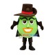 Customized Mysterious Green Doll Mascot Costume Customized Mysterious Green Doll Mascot Costume