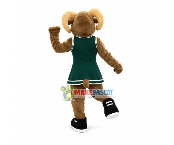 Strong Ram Playing Football Mascot Costume Strong Ram Playing Football Mascot Costume